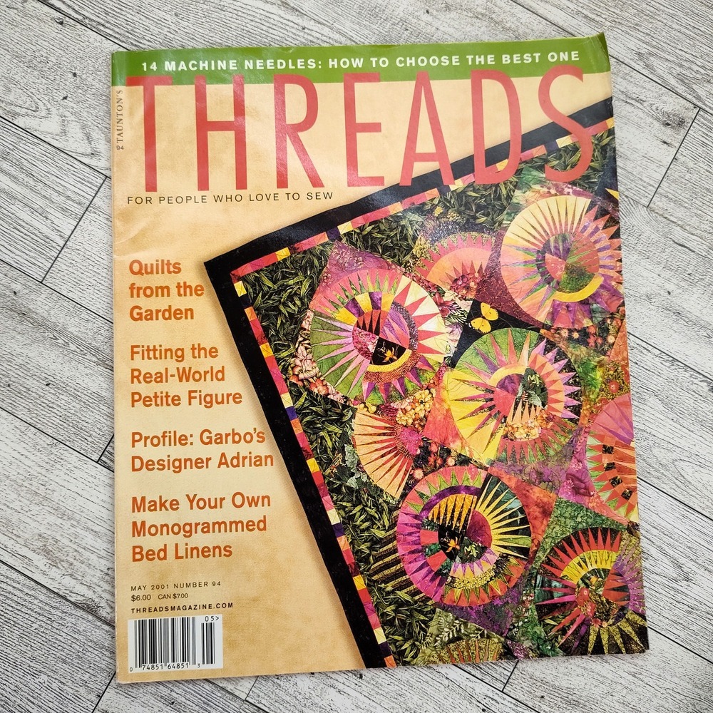 Threads Magazine May 2001 Y2K Sewing Patterns Designs Back Issue